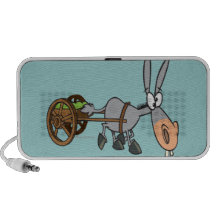 silly plodding donkey mule cartoon travel speakers