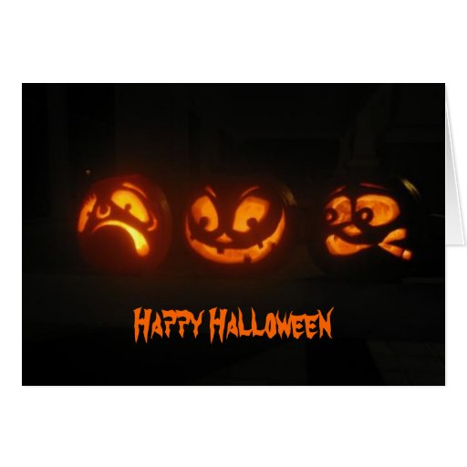 Silly pumpkins greeting cards
