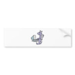 silly purple computer alien monster bumper sticker