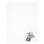 silly rhino waiter butler servant cartoon letterhead design