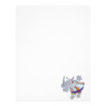 silly rhino with springs shoes cartoon custom letterhead