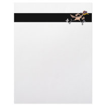silly roadrunner bird cartoon customized letterhead