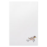 silly roadrunner bird cartoon stationery