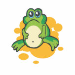 silly sad cartoon froggy frog photo cut outs