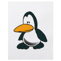 silly sad little penguin personalized flyer