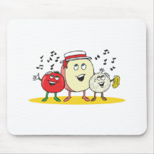 silly singing food mousepads