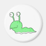 silly sluggy green monster fridge magnets