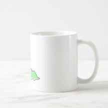 silly sluggy green monster mugs