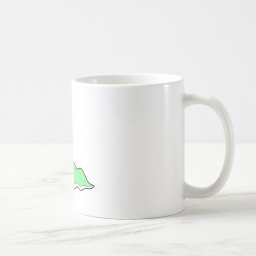 silly sluggy green monster mugs