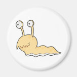 silly sluggy yellow monster fridge magnets