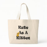 Silly Smiling Orange Cat Kute As A Kitten Bag