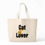 Silly Smiling Orange Cat Small Cat Lover Canvas Bags
