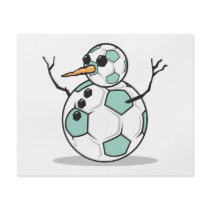silly soccer ball snowman flyers
