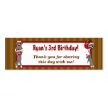 Silly SOCK MONKEY Birthday Favour Gift Tags SMR Business Cards