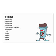 silly super villian evil chocolate candy bar business card template