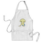 silly superhero hero fungi mushroom cartoon charac apron