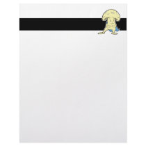 silly superhero hero fungi mushroom cartoon charac personalized letterhead