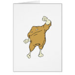 silly superhero super chicken food character cards