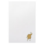 silly superhero super chicken food character stationery paper