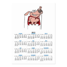 silly superhero super pig cartoon business card templates