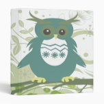 silly teal vector owl scene 2.ai 3 ring binder