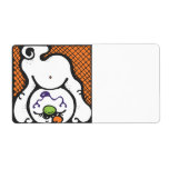 silly upside down ghost shipping labels