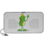 silly waving friendly froggy frog travel speakers