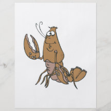 silly waving lobster flyer