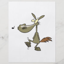silly whistling pony horse cartoon flyers