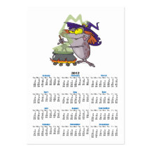 silly witchy witch halloween toad cartoon business cards
