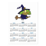silly witchy witch toad on broomstick business card templates