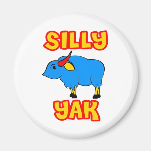 Silly Yak Refrigerator Magnet