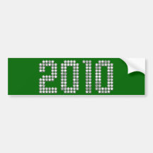 Silver 2010 tees and gifts for colleagues / family bumper stickers