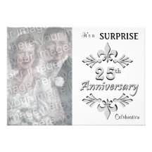 Silver (25th) Anniversary Party invitations