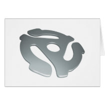 Silver 3D 45 RPM Adapter
