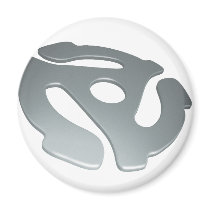 Silver 3D 45 RPM Adapter
