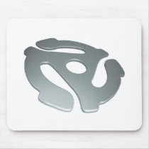 Silver 3D 45 RPM Adapter