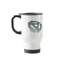 Silver 3D 45 RPM Adapter Mug