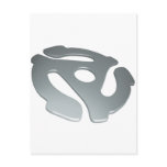 Silver 3D 45 RPM Adapter
