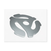 Silver 3D 45 RPM Adapter