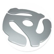 Silver 3D 45 RPM Adapter