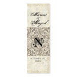 Silver Age of Elegance, Monogrammed Favor Gift Tag Business Cards