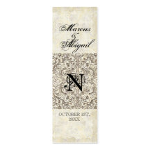 Silver Age of Elegance, Monogrammed Favour Gift Ta Business Card