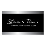 Silver and Black Business Cards