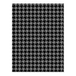 Silver and Black Houndstooth Postcards
