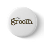 Silver and Gold Groom  Pins