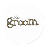 Silver and Gold Groom  Sticker