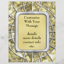 Silver and Gold Spider Web Custom Flyer