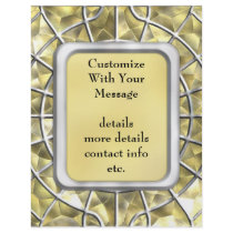 Silver and Gold Spider Web Custom Flyer