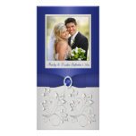 Silver and Navy Photo Card photo cards